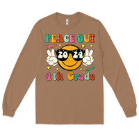 Toasted Coconut peace out 2024 4th grade Long Sleeve Tee - JahusDesignShop