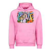 Fuchsia Pink love easter Urban Hoodie - CowGirlArtShop