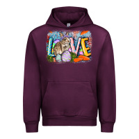 Mauve Wine love easter Urban Hoodie - CowGirlArtShop