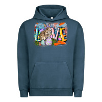 Pigment Midnight Navy love easter Urban Hoodie - CowGirlArtShop