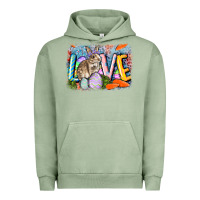 Pigment Oil Green love easter Urban Hoodie - CowGirlArtShop