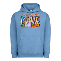 Pigment Pebble Blue love easter Urban Hoodie - CowGirlArtShop