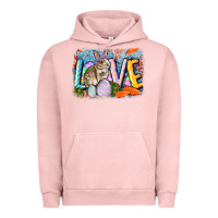 Pigment Salmon love easter Urban Hoodie - CowGirlArtShop