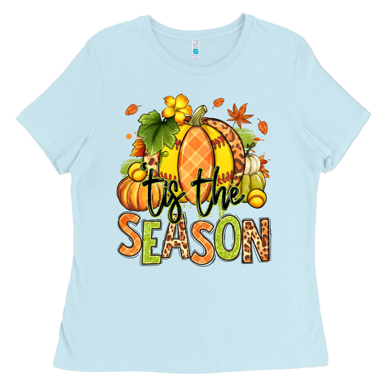 Tis' The Season Fall Softball Ladies Tee by RanaPortraitStore | Teevron