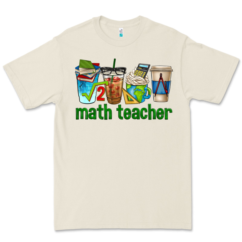 Math Teacher Coffee Cups Premium Tee by texasbilliewilder | Teevron