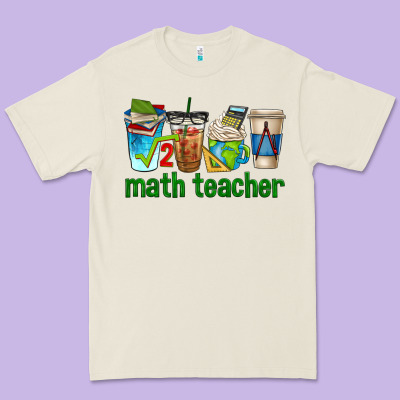 Math Teacher Coffee Cups Premium Tee Designed By Texasbilliewilder