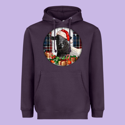 Christmas Dorper Sheep Heavyweight Hoodie Designed By Lillyallendesigns