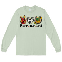 Matcha peace love west Long Sleeve Tee - BarkalooDesign