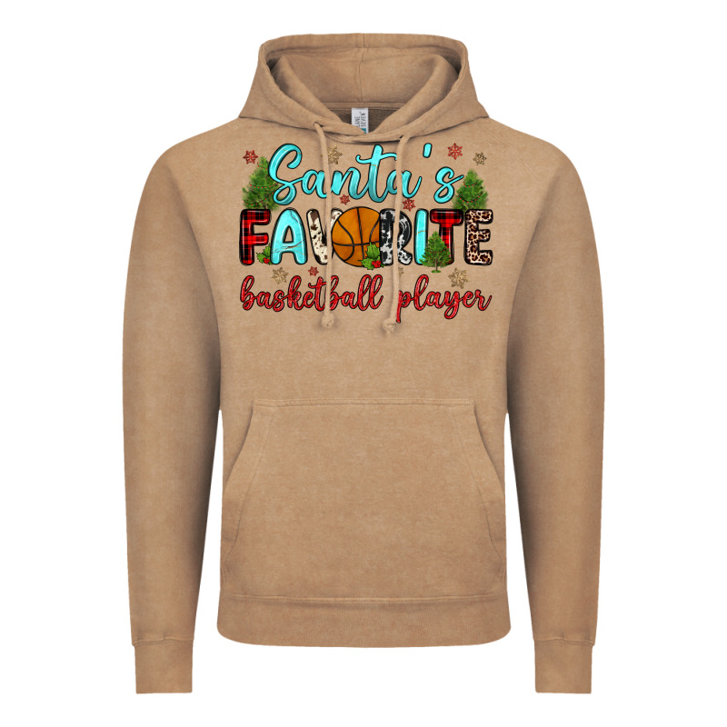 Santa S Favorite Basketball Player Vintage Hoodie by JahusDesignShop | Teevron