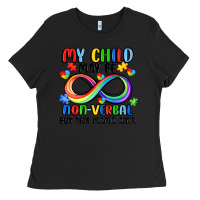 Black my child may be non verbal but this mama ain's Ladies Tee - JahusDesignShop