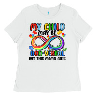 White my child may be non verbal but this mama ain's Ladies Tee - JahusDesignShop