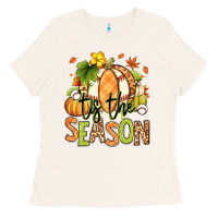 Bone Tis' the season Fall American Football Ladies Tee - RanaPortraitStore