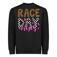 Black race day vibes Heavyweight Sweatshirt - Artiststas