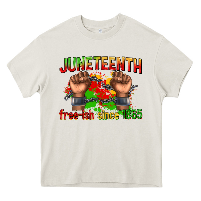 Juneteenth Free Ish Since 1865 Heavy Core Tee by texasbilliewilder | Teevron