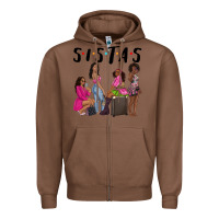 Chestnut sista sisters afro black women Zipper Hoodie - NancyCooperArtShop