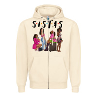 Sista Sisters Afro Black Women Zipper Hoodie | Teevron