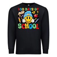 Black 100 days of school Premium Sweatshirt - Artiststas
