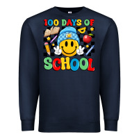 Navy 100 days of school Premium Sweatshirt - Artiststas