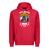Cardinal Best Buckin Mom Ever Premium Hoodie - Bettercallsaul