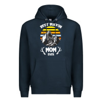 Navy Best Buckin Mom Ever Premium Hoodie - Bettercallsaul