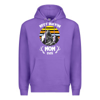 Purple Best Buckin Mom Ever Premium Hoodie - Bettercallsaul