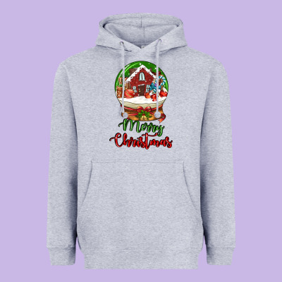 Merry Christmas Heavyweight Hoodie Designed By Lillyallendesigns