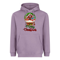 Lavender Merry Christmas Heavyweight Hoodie - LillyAllenDesigns