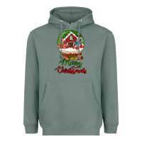 Sage Merry Christmas Heavyweight Hoodie - LillyAllenDesigns