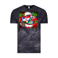 Cloud Black dominican republic  leopard Vintage Tee - AdoDesignShop