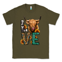 Army Green love long haired cow Classic Tee - Jasminsmagicworld