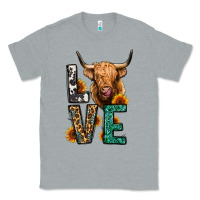 Heather Grey love long haired cow Classic Tee - Jasminsmagicworld