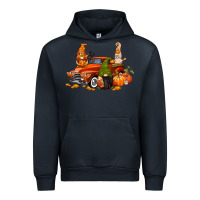 Navy fall gnome truck Urban Hoodie - CowGirlArtShop