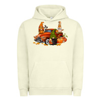 Pigment Pistachio fall gnome truck Urban Hoodie - CowGirlArtShop