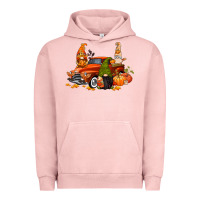 Pigment Salmon fall gnome truck Urban Hoodie - CowGirlArtShop
