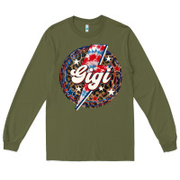 Army Green Western Gigi Patriotic Long Sleeve Tee - LillyAllenDesigns
