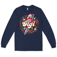 Navy Western Gigi Patriotic Long Sleeve Tee - LillyAllenDesigns