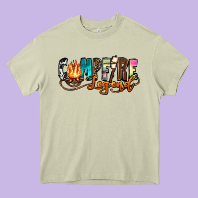 Campfire Legend Heavy Core Tee Designed By Zillion Design Studio