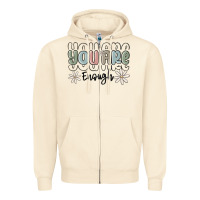 Sandshell you are enough Zipper Hoodie - MaliasSmallBusiness