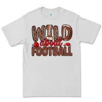 Dove Grey wild about football Premium Tee - Zillion Design Studio