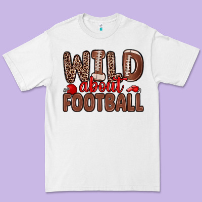 Wild About Football Premium Tee Designed By Zillion Design Studio