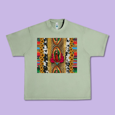 Lady Of Guadalupe Urban Heavy Tee Designed By Jasminsmagicworld