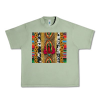 Oil Green lady of Guadalupe Urban Heavy Tee - Jasminsmagicworld