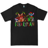 Black cup of chocolate and  with christmas stitch elf Premium Tee - AdoDesignShop