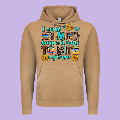 I Speak My Mind Because It Hurts To Bite My Tongue Vintage Hoodie Designed By Adodesignshop