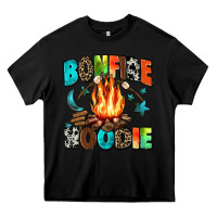 Black bonfire Heavy Core Tee - Zillion Design Studio