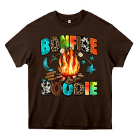 Chocolate Brown bonfire Heavy Core Tee - Zillion Design Studio