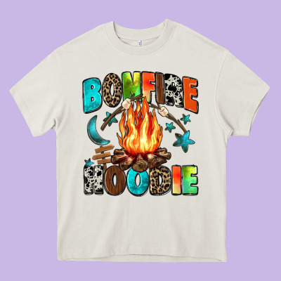 Bonfire Heavy Core Tee Designed By Zillion Design Studio