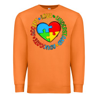 Carrot autism awareness puzzle heart love understand advo Premium Sweatshirt - Artiststas