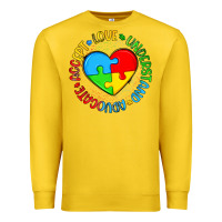 Lemon autism awareness puzzle heart love understand advo Premium Sweatshirt - Artiststas