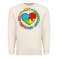 Sandshell autism awareness puzzle heart love understand advo Premium Sweatshirt - Artiststas